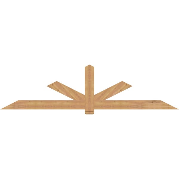 Ekena Millwork Kennewick Timber Gable Bracket, Western Red Cedar, 108"W x 27"H x 1 1/2"D x 5 1/2"F, 6/12 Pitch GBW108X27X0206KEN00SWR - main